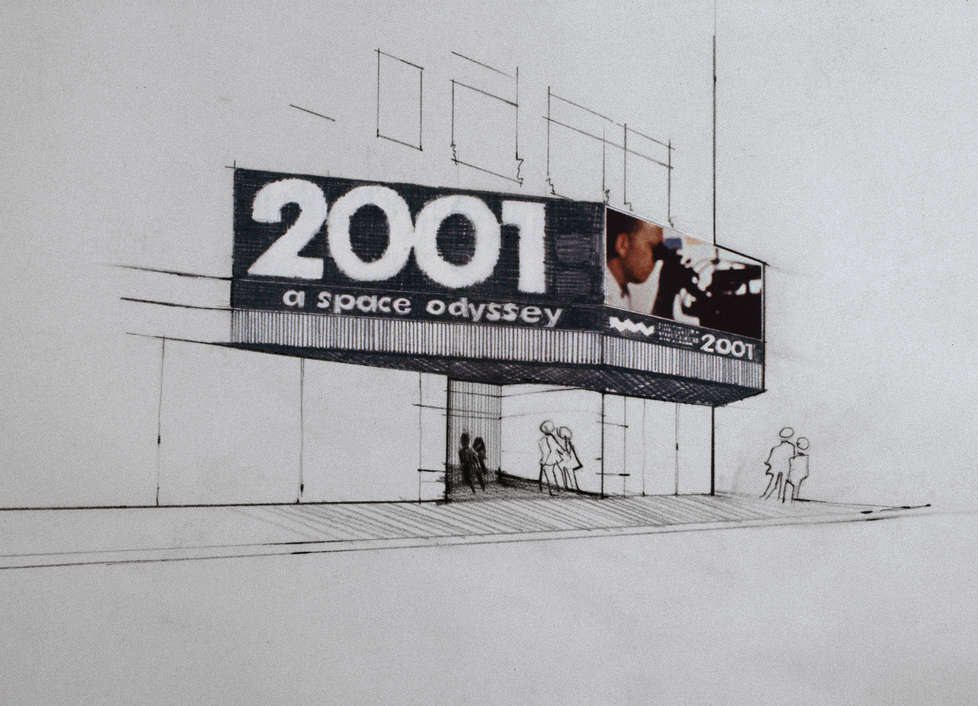 Cinema advertising for Stanley Kubrick's 2001 A Space Odyssey