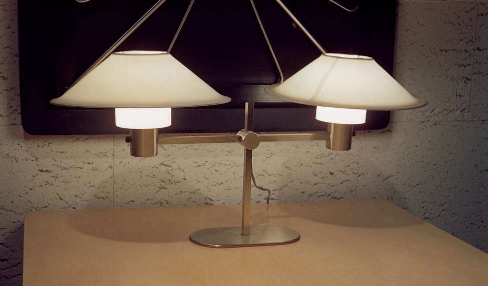 General Lighting Company, Table lamp with twin shades