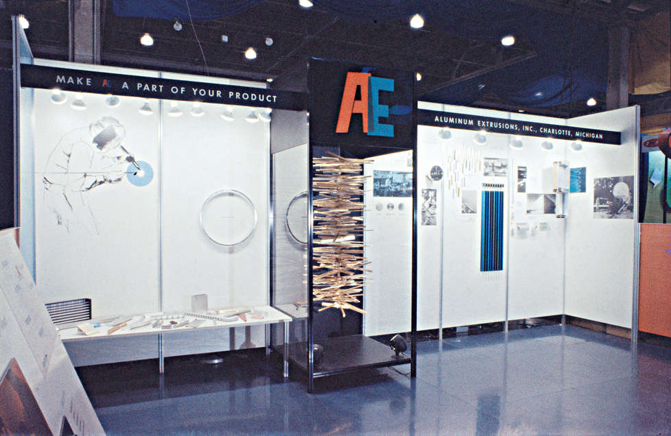 Exhibition booth for Aluminum Extrusions