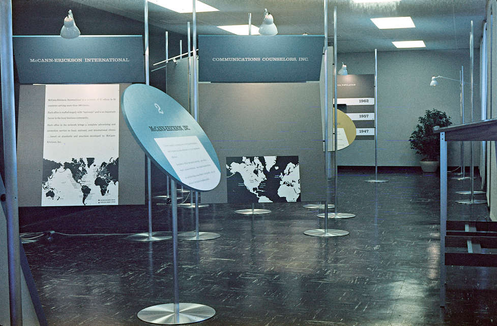 Exhibition booth for the advertising agency McCann-Erickson