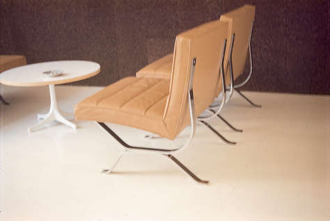 Chrome Base Lounge Chair-Not Produced